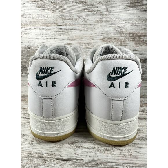 Men\'s Nike Air Force 1 Low Nike ID By You Custom White/Pink/Green Sneakers Sz 13 main image 7